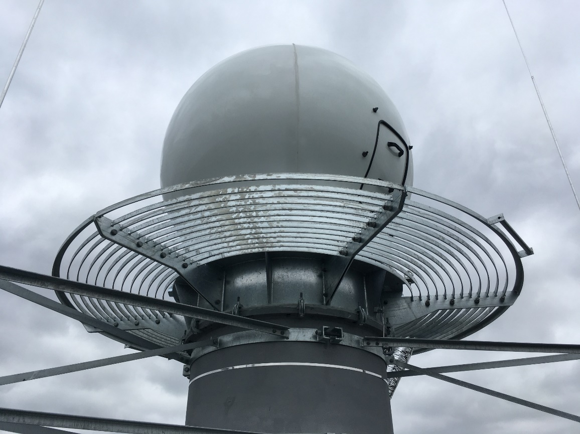 The weather radar on the Fichtenberg