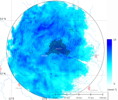 An example radar image